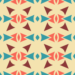 Abstract seamless pattern in vintage colors