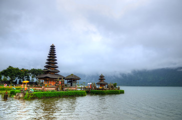 Tanah Lot Temple on Sea in Bali Island Indonesia..
