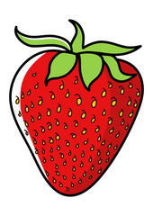 Graphic illustration of strawberry