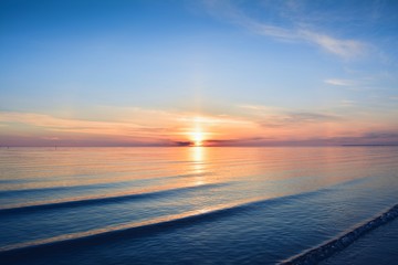 Sunset at seaside