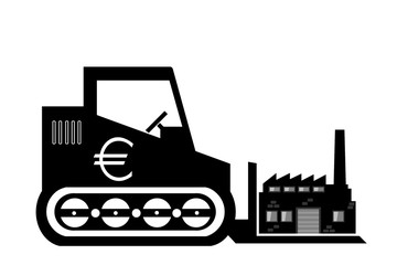 Usine délocalisée par la finance