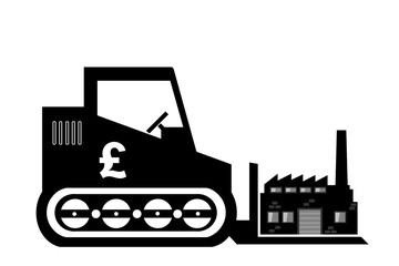 Usine délocalisée par la finance