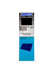 Atm Machine Isolated on White.