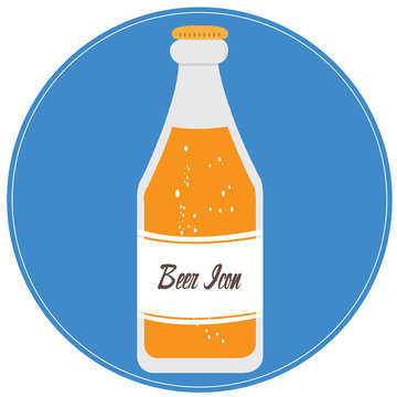 Isolated beer, Vector illustration