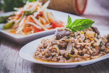Minced meat salad