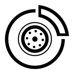 Car service - brake system repair icon