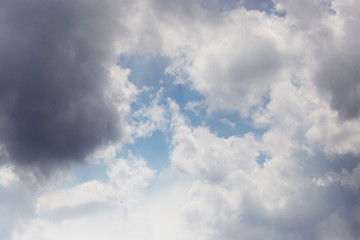 clouds in the sky as the background
