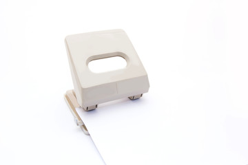 Hole puncher on a white background