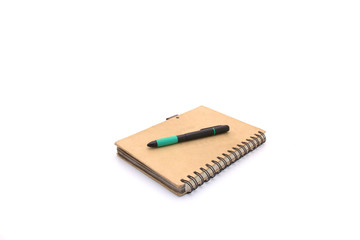 Notebook and pen