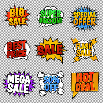 Sale tags set