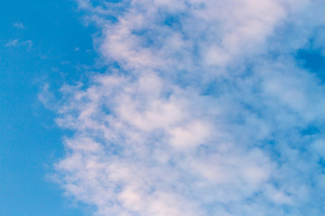 beautiful clouds in the sky at sunset background