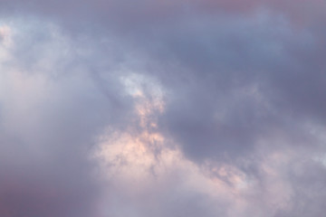 beautiful clouds in the sky at sunset background