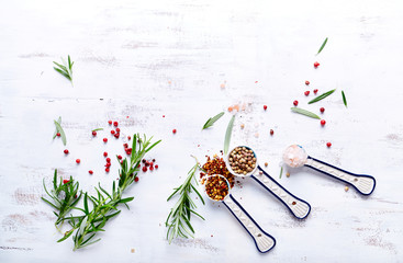 An Arrangement of Rosemary and Spices

