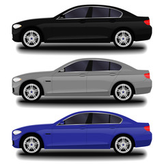 realistic car. sedan