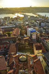 Panorama of theold part (Ortakoy) of Istanbul, Turkey - obrazy, fototapety, plakaty