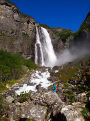 Feigefossen waterfall Norway, Scandinavia | The 2nd Highest Singular Waterfall in Norway, Sognefjord