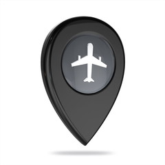 Fototapeta premium 3d map point icons
