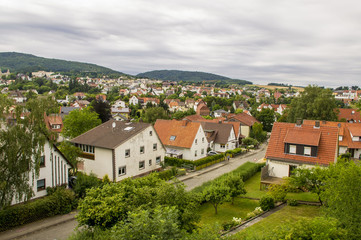 Fototapeta na wymiar City landscape. View from the balcony.