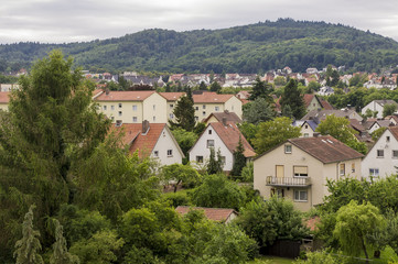 Obraz premium City landscape. View from the balcony.