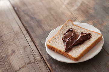 Sunday breakfast. Toast and peanut butter.