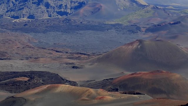 Volcanic landscape Haleakala mountains