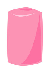 Burning candle flat vector illustration