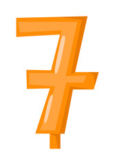 Obraz premium Vector party birthday number candles isolated