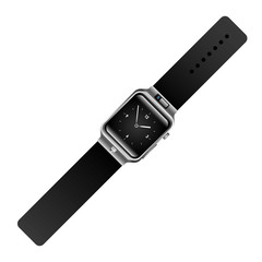 digital wristwatch vector