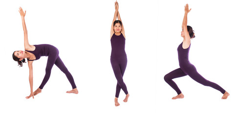 Young woman practicing yoga