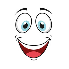 happy cartoon icon