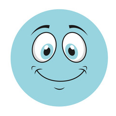 happy cartoon icon