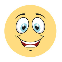 happy cartoon icon