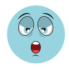 Fototapeta premium tired cartoon icon