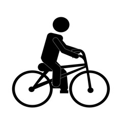 man riding bike