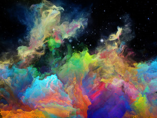 Fototapeta na wymiar Synergies of Space Nebula