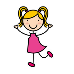 cartoon girl icon
