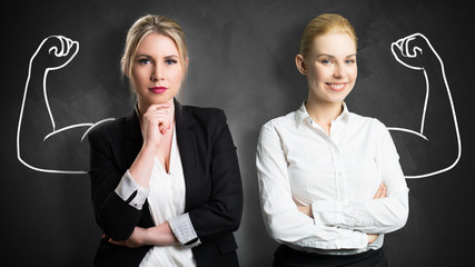 Starke Geschäftsfrauen