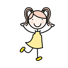 cartoon girl icon