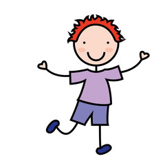 cartoon boy icon
