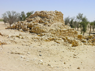 The ancient city of Ubar, Shisr, in Dhofar region, Oman.