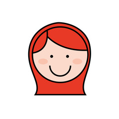 cartoon girl icon