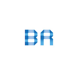 br initial simple modern blue 