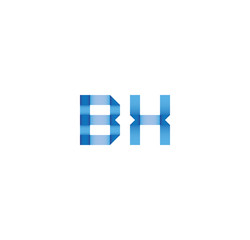 bx initial simple modern blue 