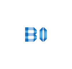 b0 initial simple modern blue 
