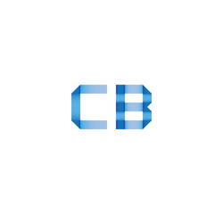 cb initial simple modern blue 