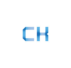 ck initial simple modern blue 