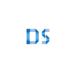 d5 initial simple modern blue 