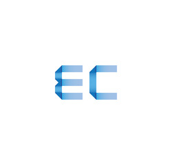 ec initial simple modern blue 