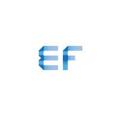 ef initial simple modern blue 