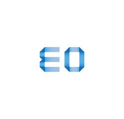 eo initial simple modern blue 
